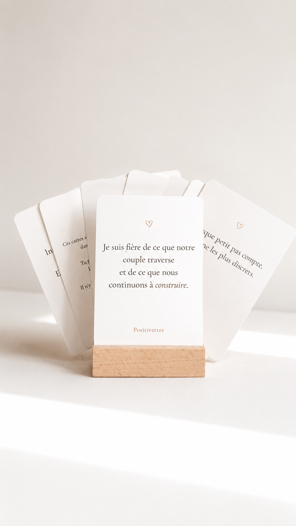 Cartes de soutien- Mon chemin vers la vie.